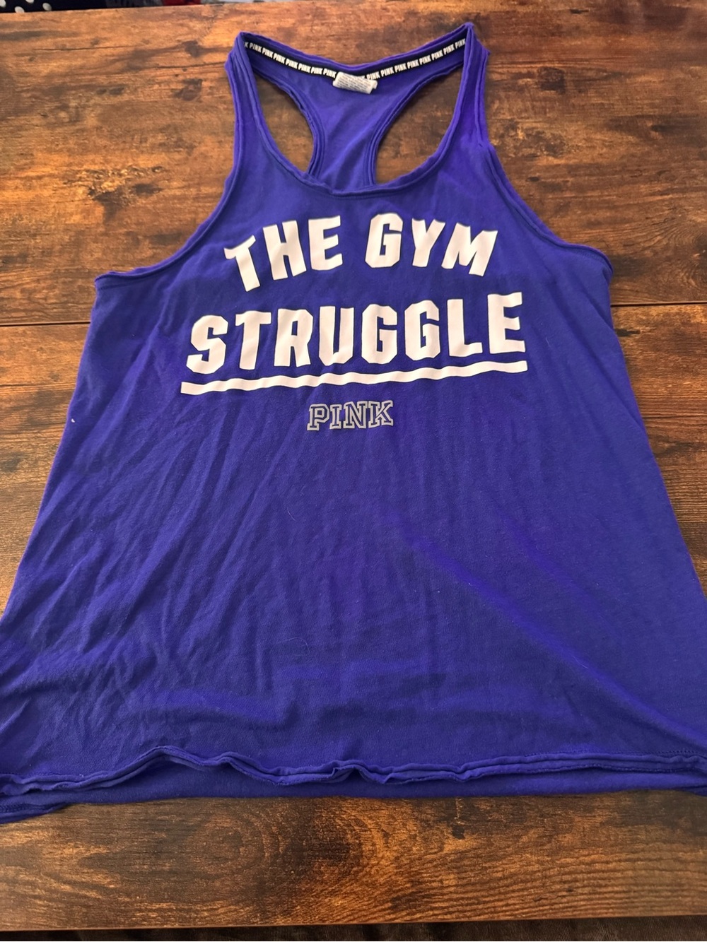 Victoria's Secret PINK Purple Racerback Tank - THE GYM STRUGGLE